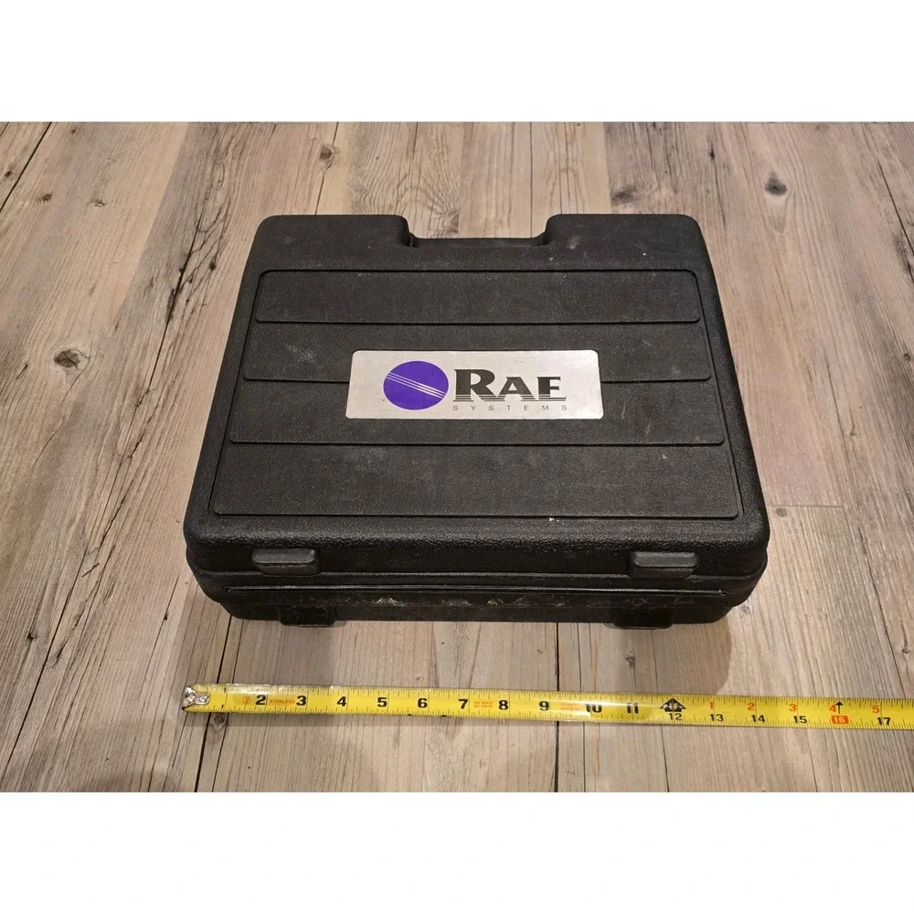 Flambeau type Hard Shell Carrying Case Black Foam Lined Equipment Tool Box EMPTY